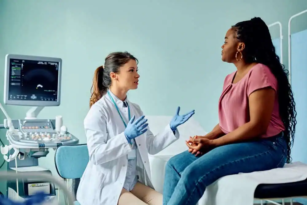 Woman have consultation about vaginal laxity Bracknell 	